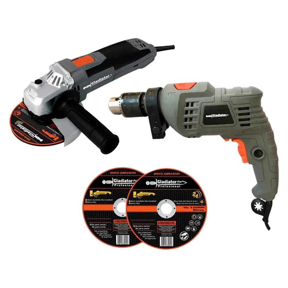 Gladiador Kit Rotomart. + Esmeriladora 120v Tp413/6-aa415/2k $1,915
