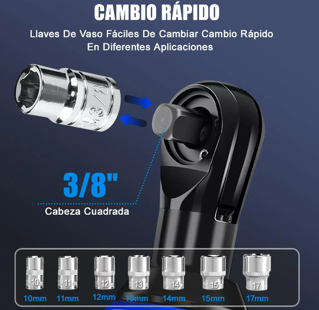 Foto 5 pulgar | Llave de Impacto Inalámbrica Premium Xtellar 3/8'' con Luz Led