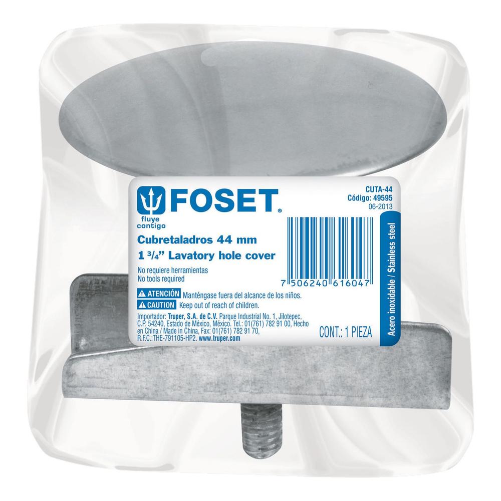 Foto 2 | Cubretaladro de Acero Inoxidable  Foset 44 mm