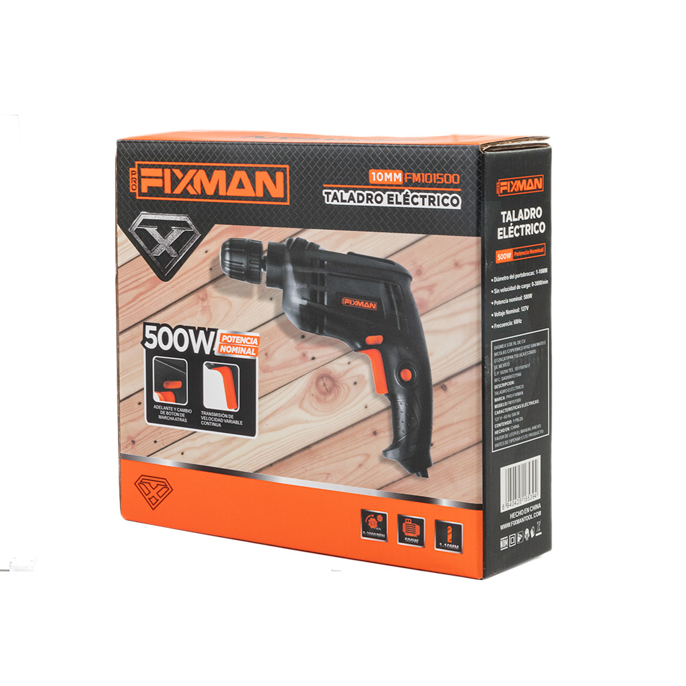 Foto 1 | Taladro Eléctrico De 500w Fixman Fm102500