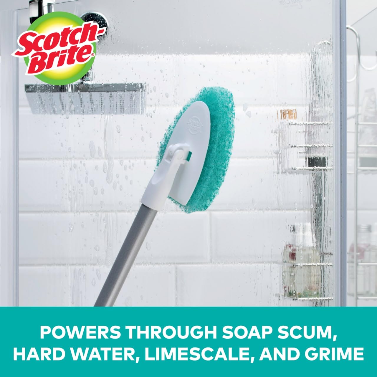 Foto 4 pulgar | Kit De Fregado Scotch-brite Para Bañera Y Azulejo Extensibles Con 3 Almohadillas - Venta Internacional.