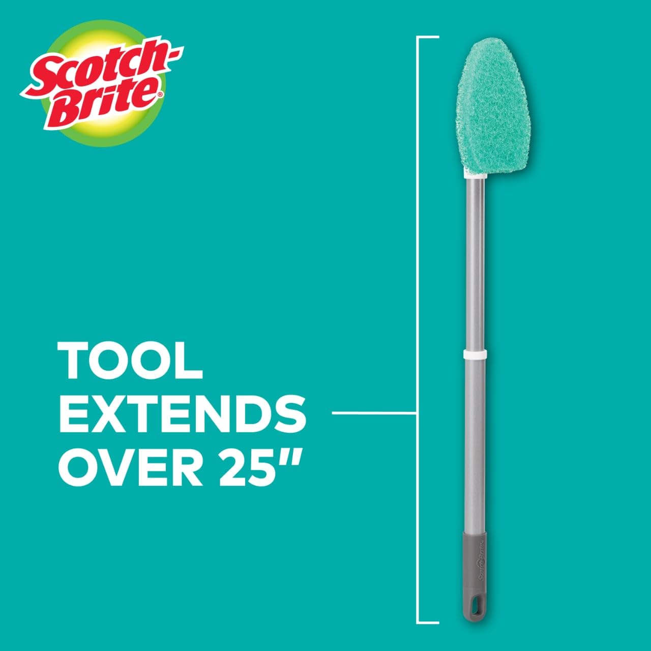 Foto 5 pulgar | Kit De Fregado Scotch-brite Para Bañera Y Azulejo Extensibles Con 3 Almohadillas - Venta Internacional.