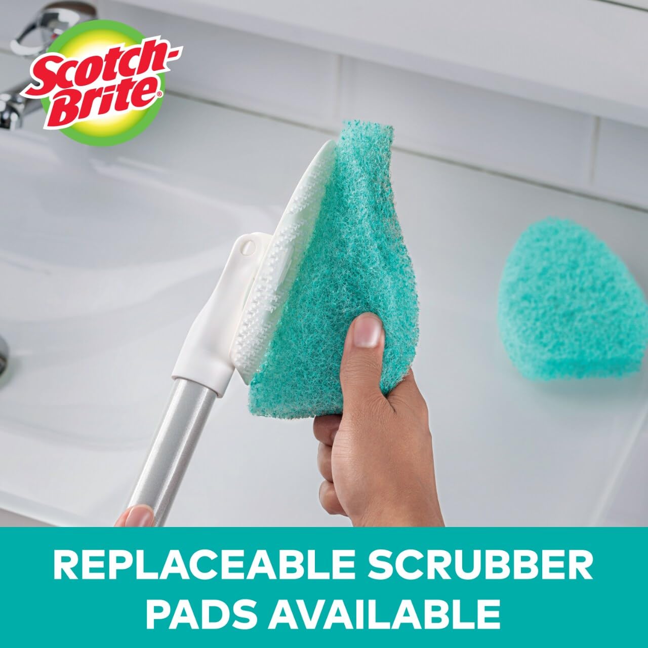 Foto 8 pulgar | Kit De Fregado Scotch-brite Para Bañera Y Azulejo Extensibles Con 3 Almohadillas - Venta Internacional.