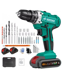 Foto 1 | Rotomartillo Electroneumático Adeske T66 Inalámbrico con 156w de Potencia