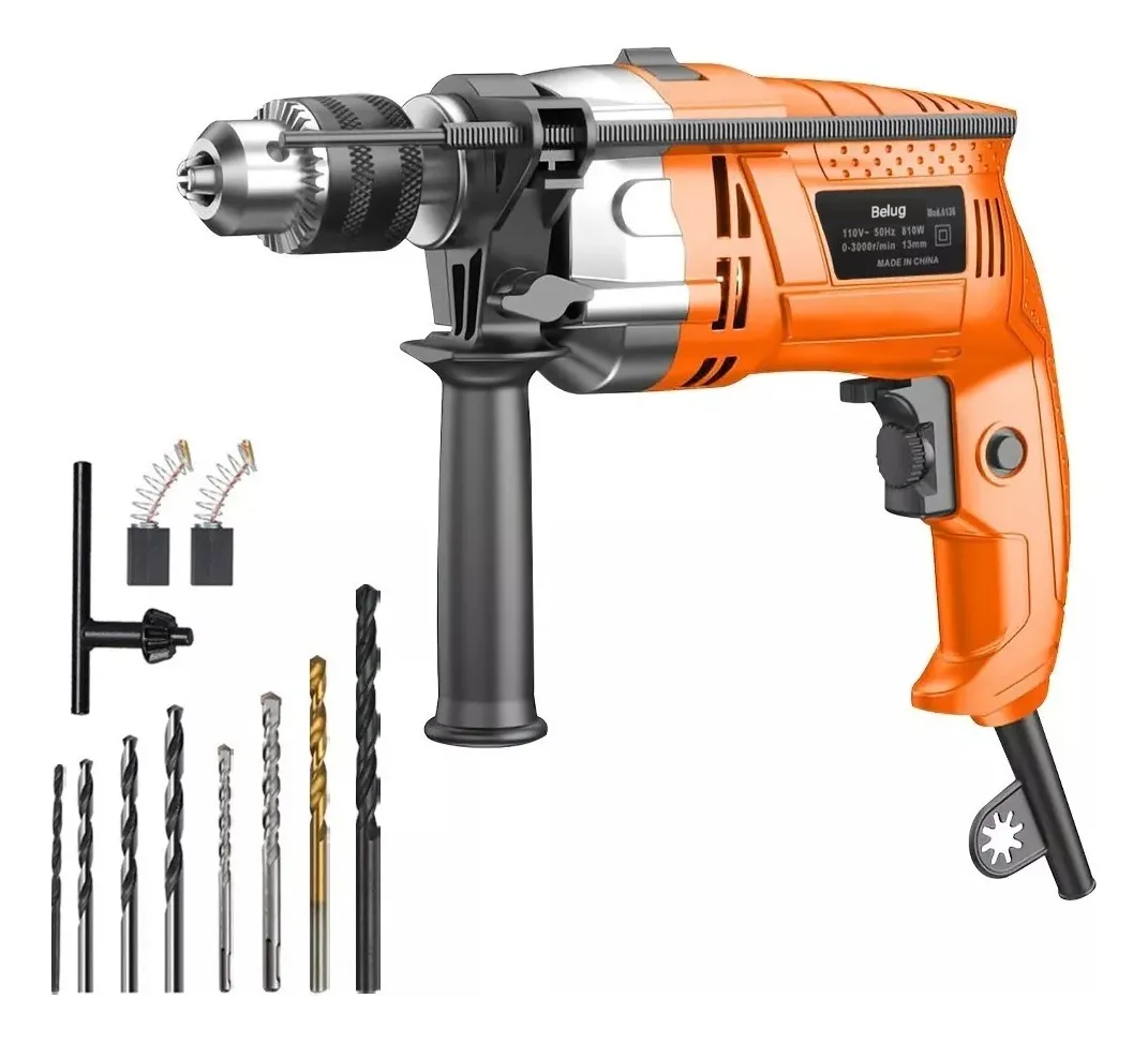 Foto 2 pulgar | Taladro Atornillador Eléctrico De 13mm 810w Herramientas  Naranja
