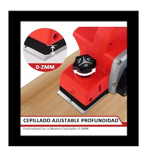Foto 3 | Cepilladora Eléctrica para Madera Cepillo Profesional 82 mm Rojo