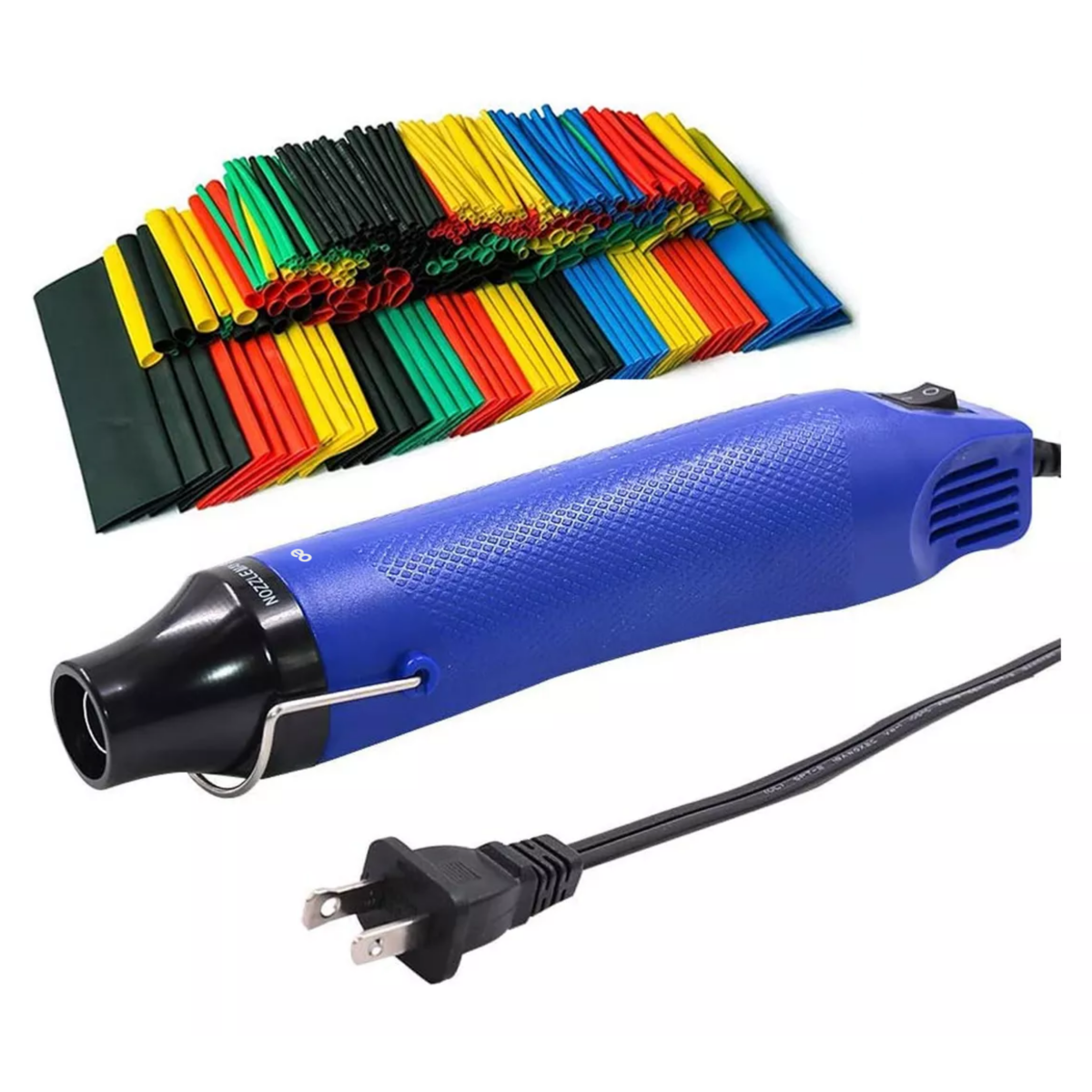 Foto 2 pulgar | Mini Pistola De Calor 300w+530 Tubos Termorretráctiles Eo Safe Imports Esi-14332-1 Azul