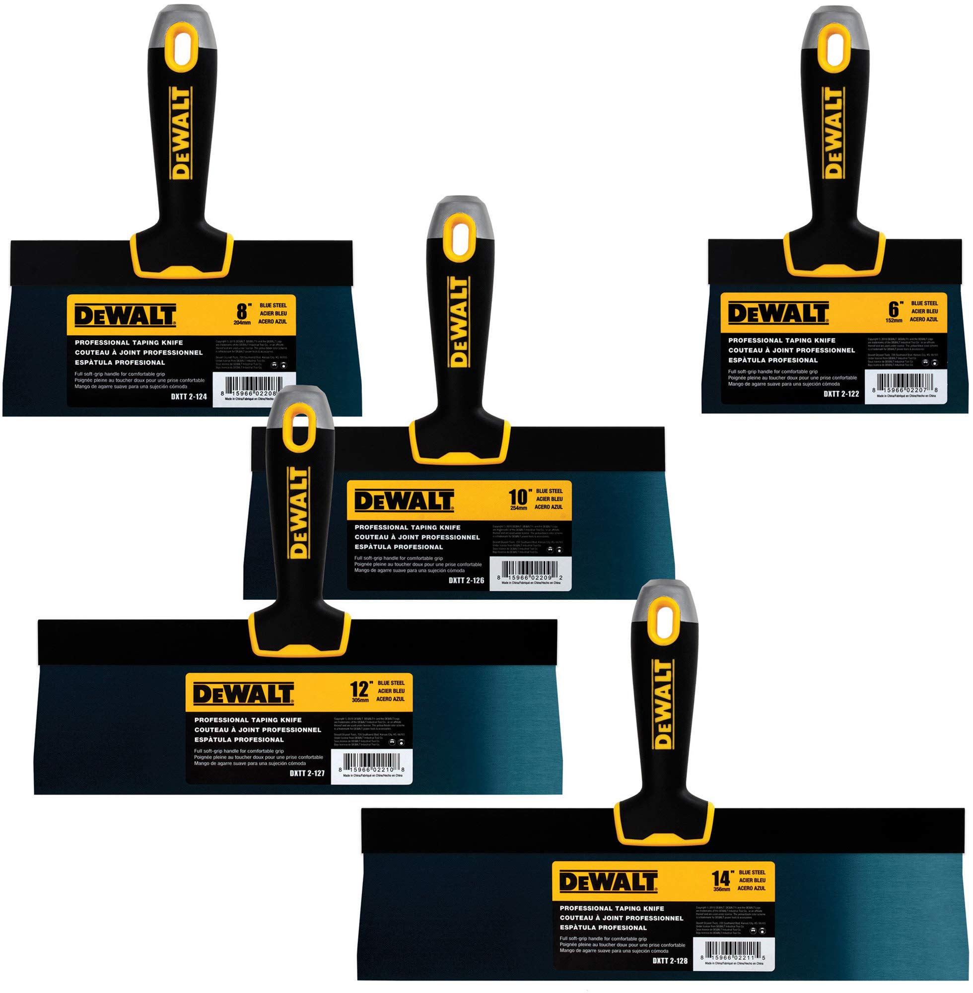 Foto 2 pulgar | Espátula Dewalt Dxtt-3-162 De Acero Azul, Paquete De 4 Con 6 Espátulas - Venta Internacional.