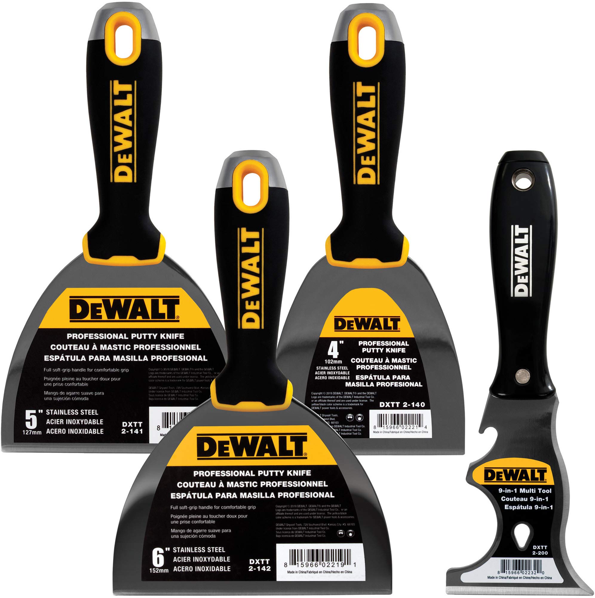 Foto 2 pulgar | Espátula Dewalt Dxtt-3-140 De Acero Inoxidable, Paquete De 3 Con Multiherramienta - Venta Internacional.