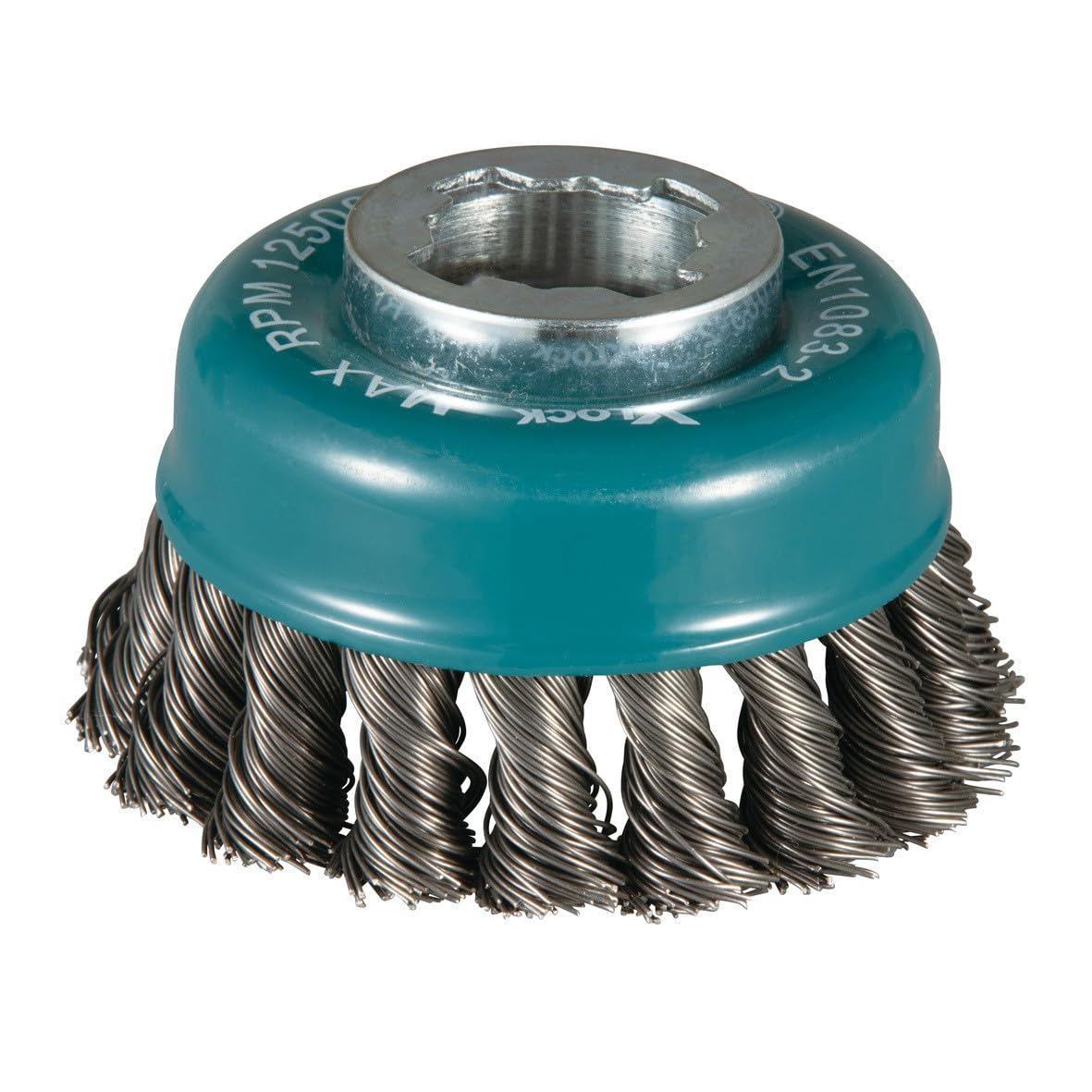 Cepillo Con Forma De Copa De Alambre Makita D-72621 X-lock 80 Mm De Acero Al Carbono - Venta Internacional.