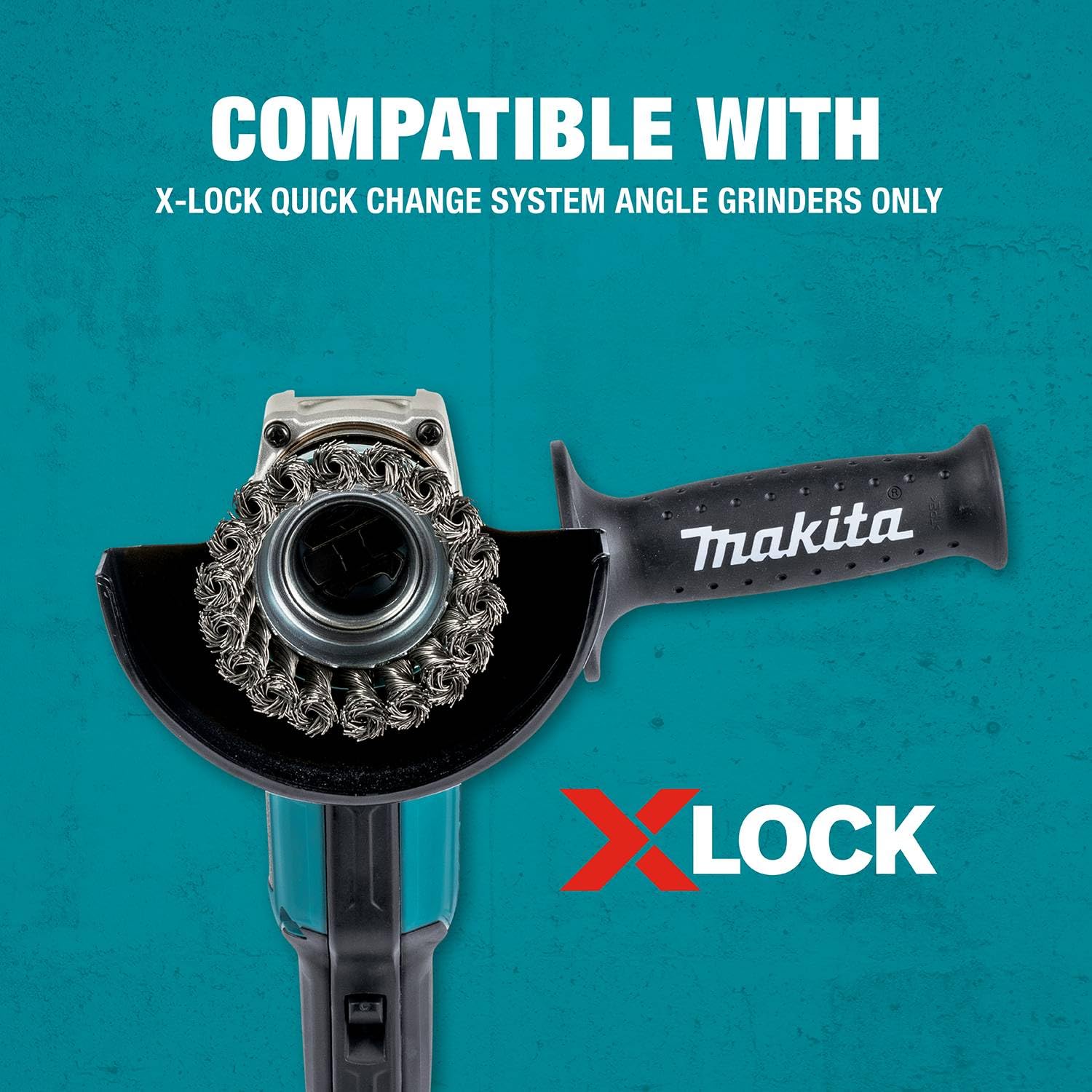 Foto 6 | Cepillo Con Forma De Copa De Alambre Makita D-72621 X-lock 80 Mm De Acero Al Carbono - Venta Internacional.