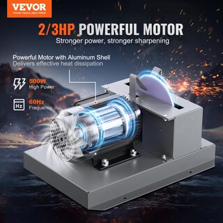 Foto 2 | Afilador De Cuchillas Para Cortacésped Vevor 2/3hp, 500 W, Rueda De 7 Pulgadas - Venta Internacional.