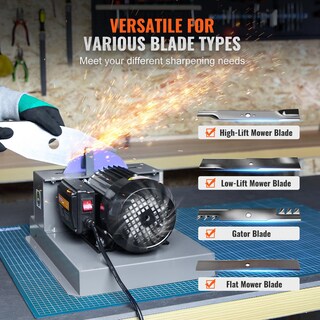 Foto 6 | Afilador De Cuchillas Para Cortacésped Vevor 2/3hp, 500 W, Rueda De 7 Pulgadas - Venta Internacional.