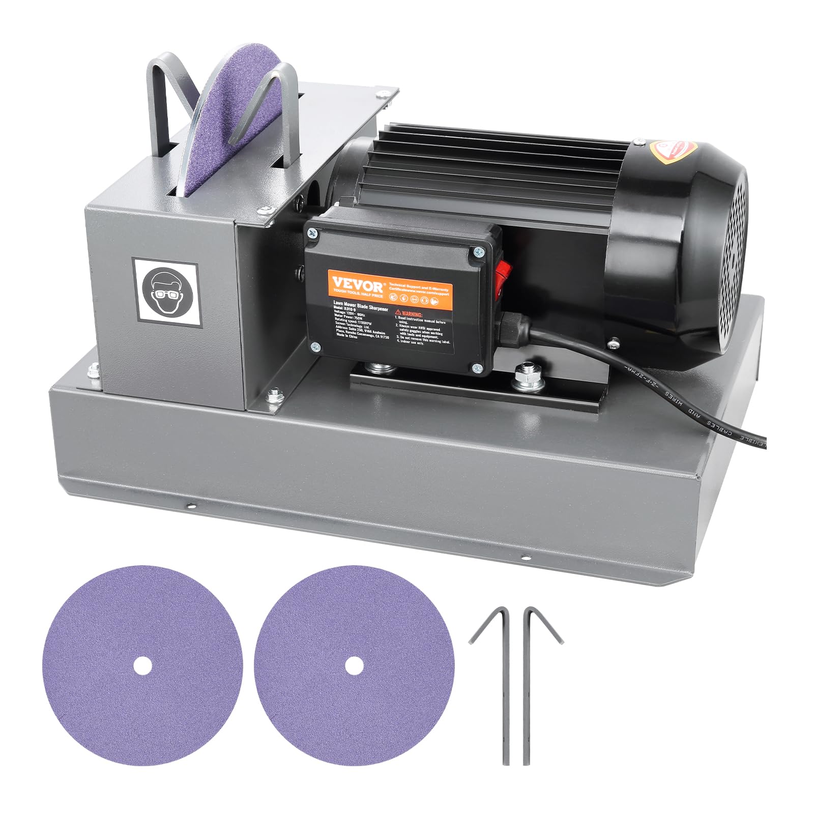 Afilador De Cuchillas Para Cortacésped Vevor, 1 Hp, 750 W, 22 Cm, Con Rectificado W - Venta Internacional. $8,804