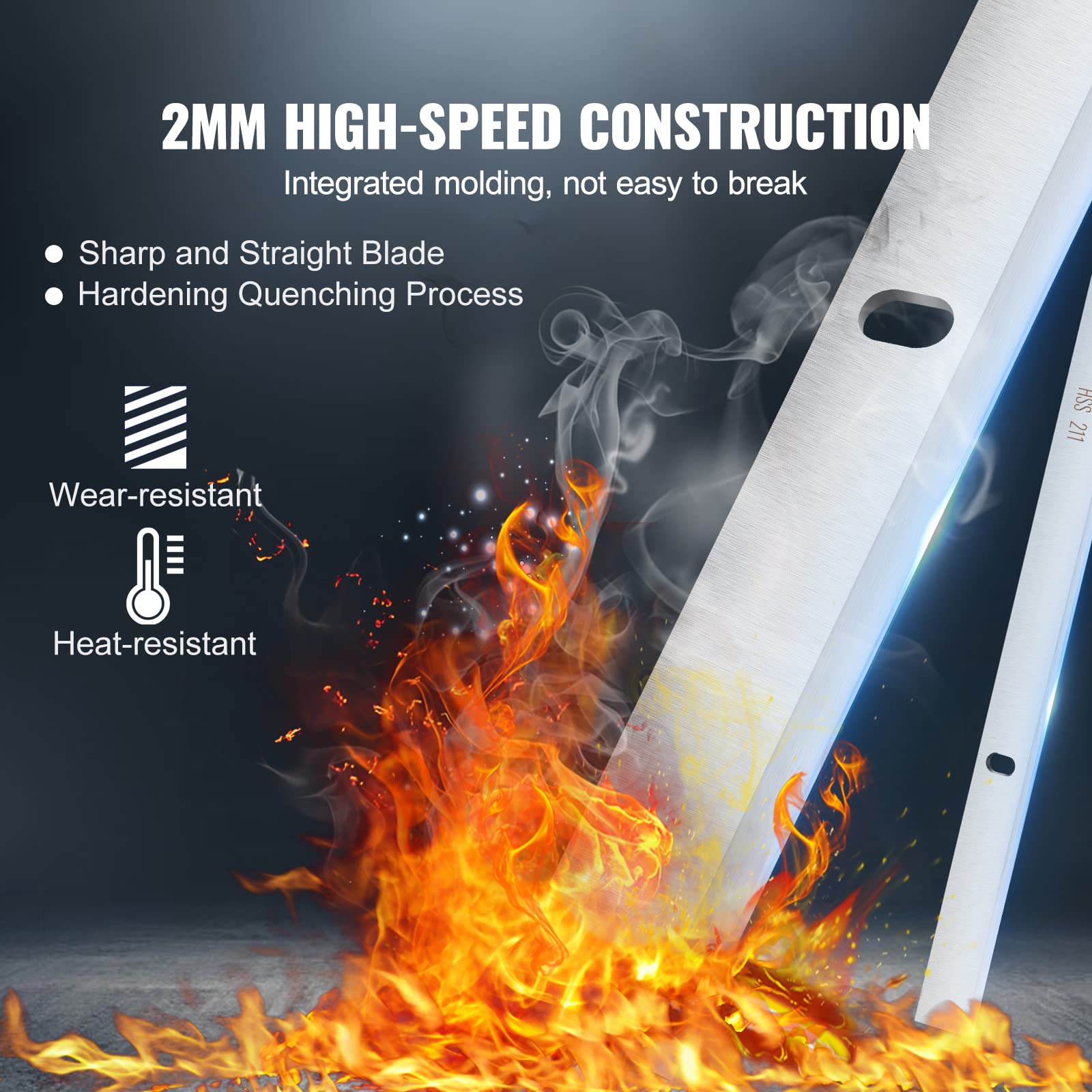 Foto 5 pulgar | Cuchillas Cepilladoras De Espesor Vevor De 13 Pulgadas High Speed Steel X3 - Venta Internacional.