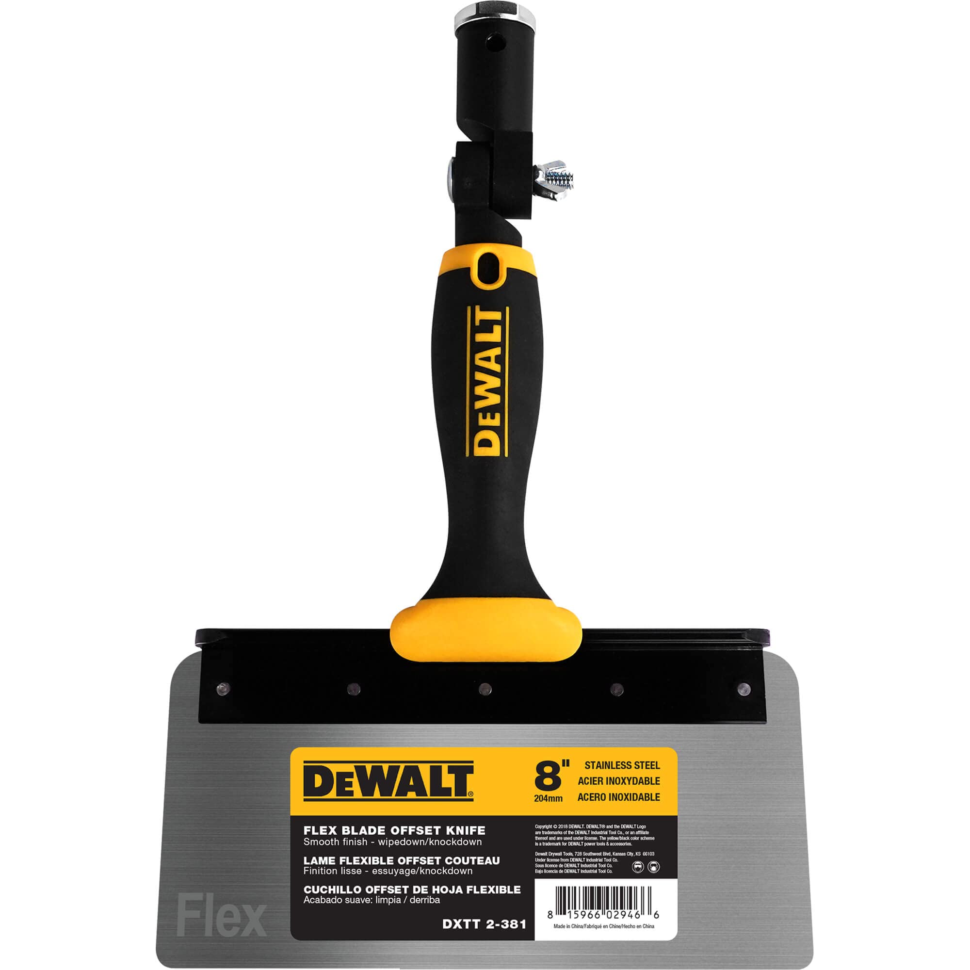 Cuchillo Offset Dewalt Dxtt-2-381 Hoja Flex De Acero Inoxidable De 0,5 Mm - Venta Internacional.