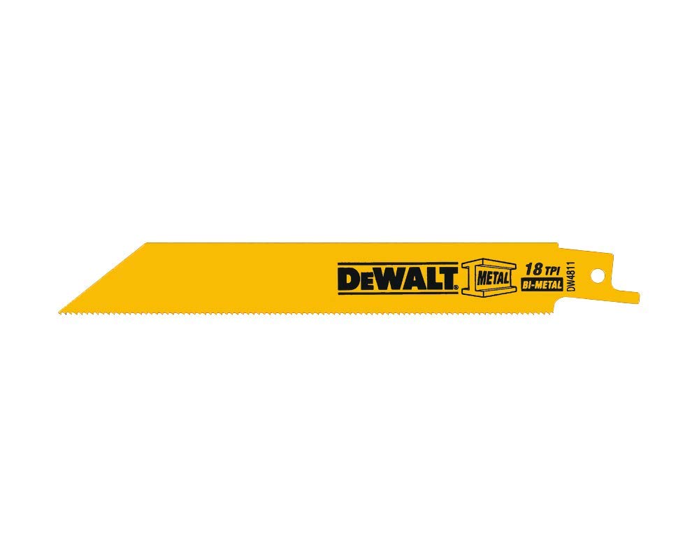 Cuchilla Recíproca Dewalt Dw4811 18 Tpi, 15 Cm, Bimetálica (paquete De 5) - Venta Internacional.