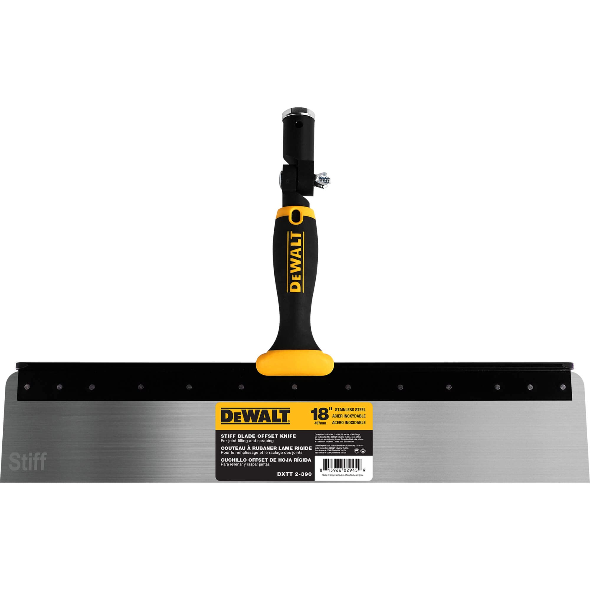 Foto 1 | Cuchillo Offset Dewalt Dxtt-2-390 De Acero Inoxidable Con Hoja De 0,6 Mm - Venta Internacional.