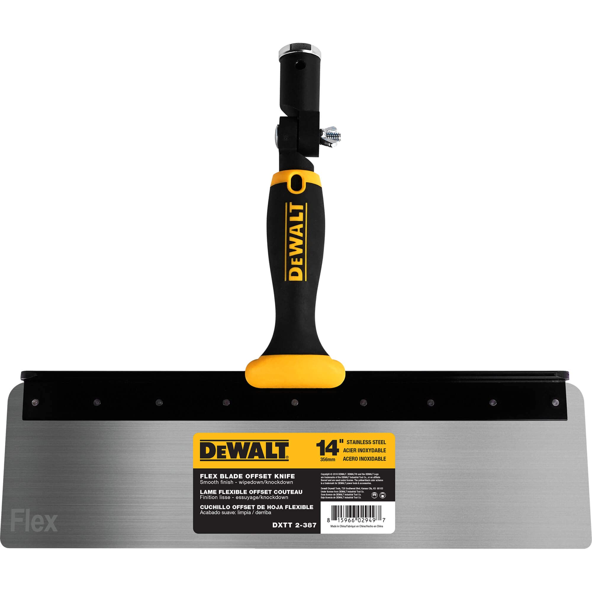 Cuchillo Offset Dewalt Dxtt-2-387 Hoja Flex De Acero Inoxidable De 0,5 Mm - Venta Internacional.