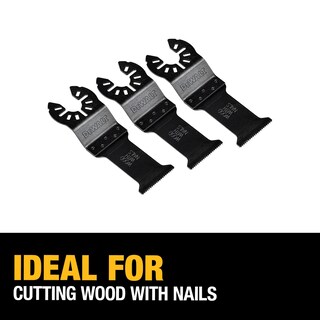 Foto 3 | Cuchillas Oscilantes Dewalt De Titanio Para Madera Con Clavos, Paquete De 3 Unidades - Venta Internacional.