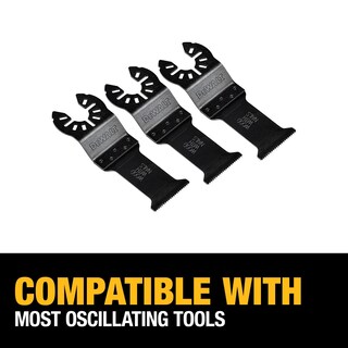 Foto 4 | Cuchillas Oscilantes Dewalt De Titanio Para Madera Con Clavos, Paquete De 3 Unidades - Venta Internacional.
