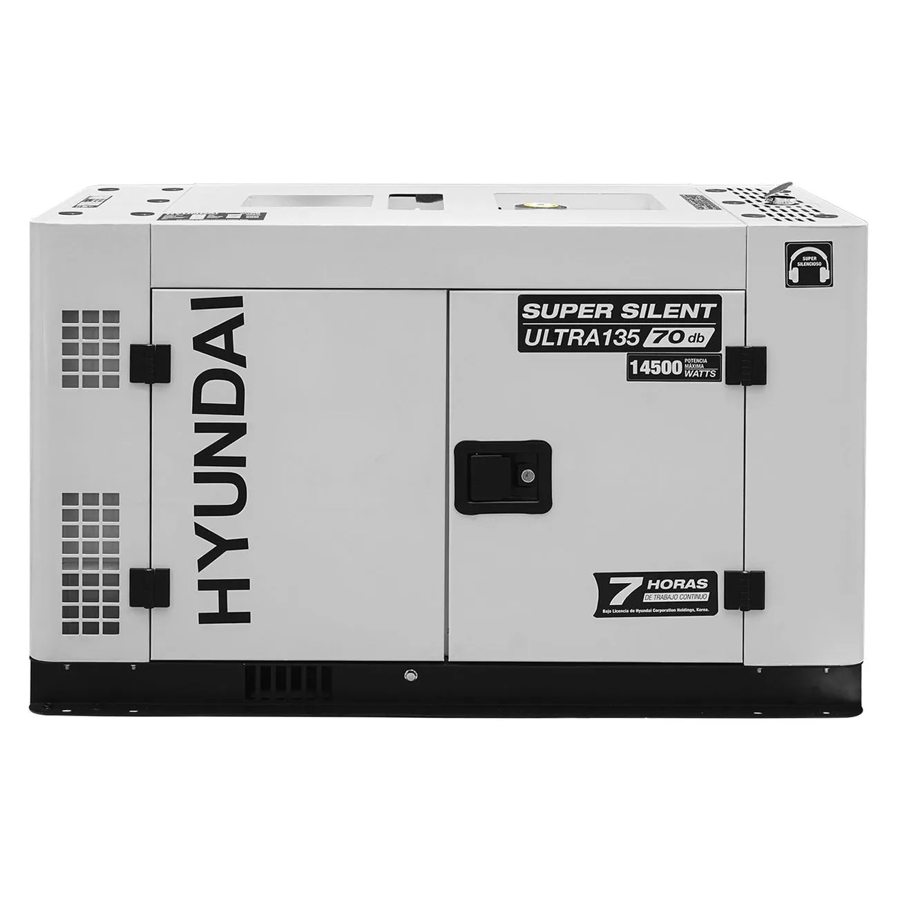 Generador Silencioso Hyundai Diesel Potencia Maxima 14.5 Kw 110v/220v Ultra135