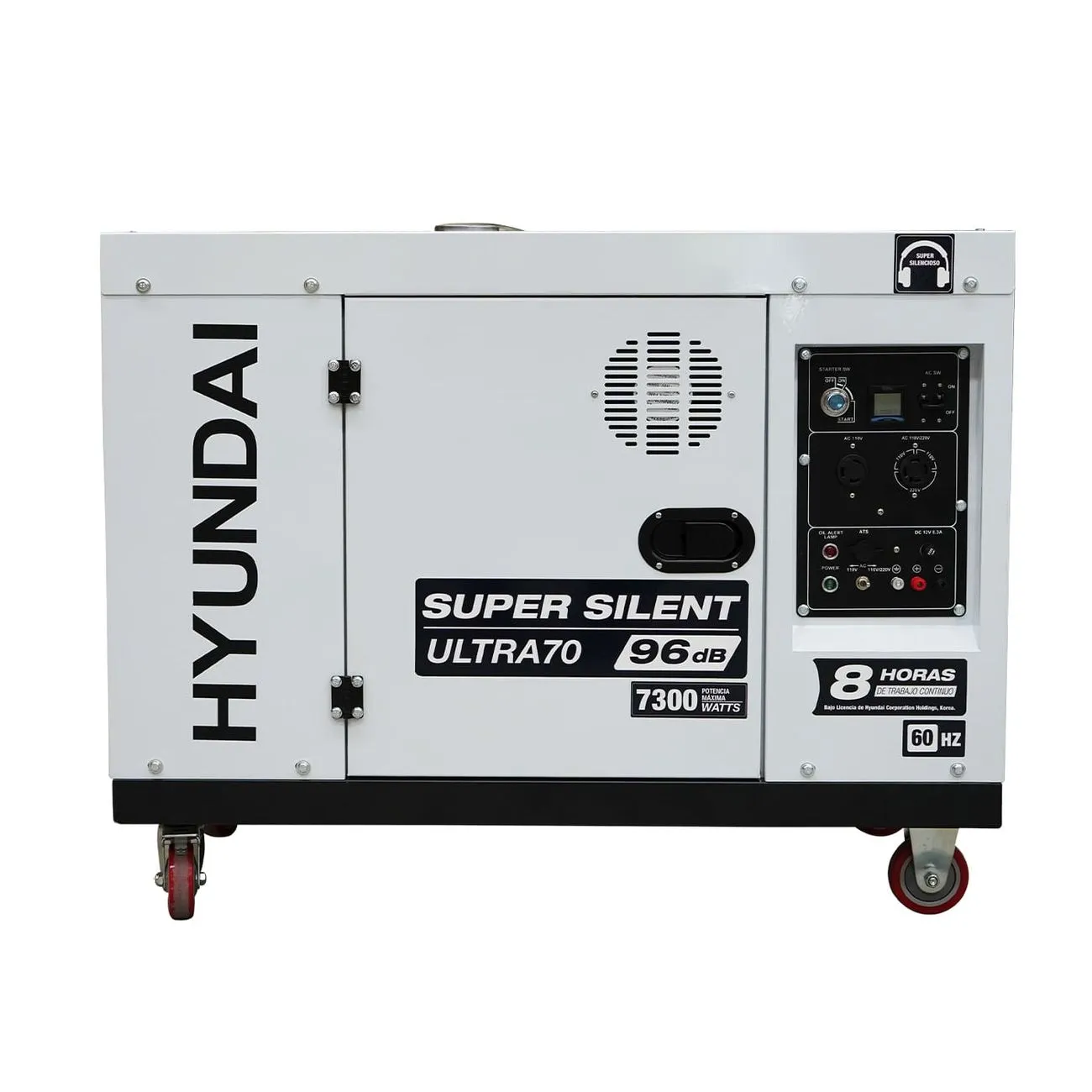 Foto 4 pulgar | Generador Silencioso Hyundai Diesel Potencia Maxima 7.3 Kw 110v/220v Ultra70