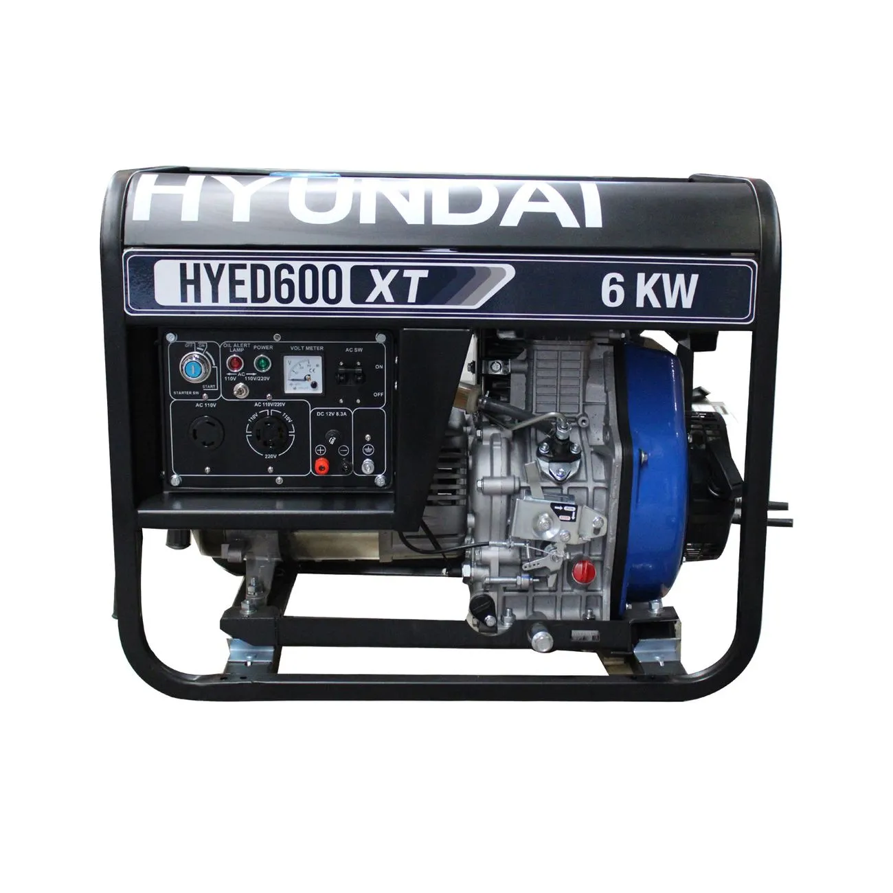 Foto 2 pulgar | Generador Profesional Diesel 6 Kw Hyundai 10 Hp Monofásico - Hyed600xt