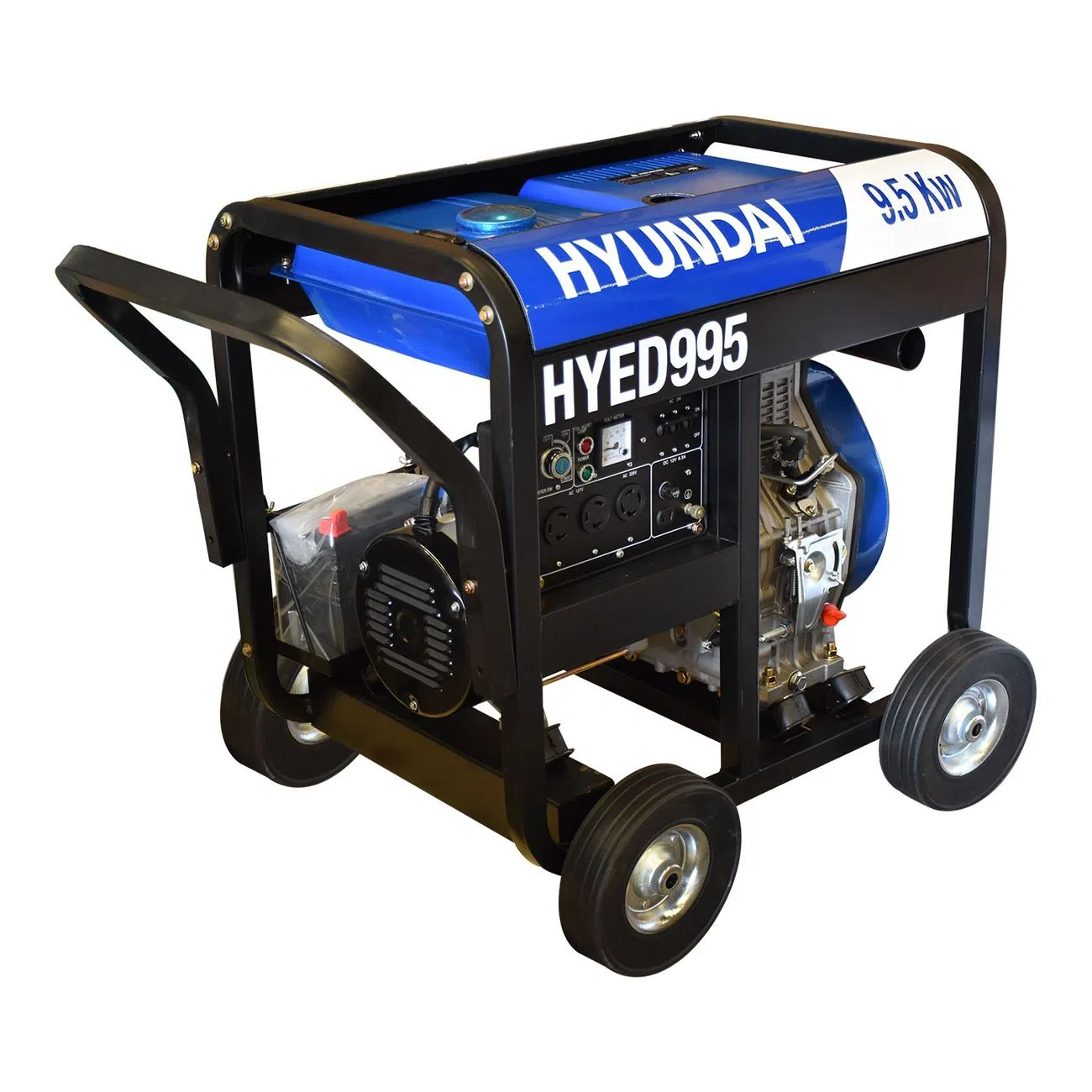 Foto 4 pulgar | Generador Profesional Diesel Trifásico Hyundai 9.5 Kw 18 Hp - Hyed995