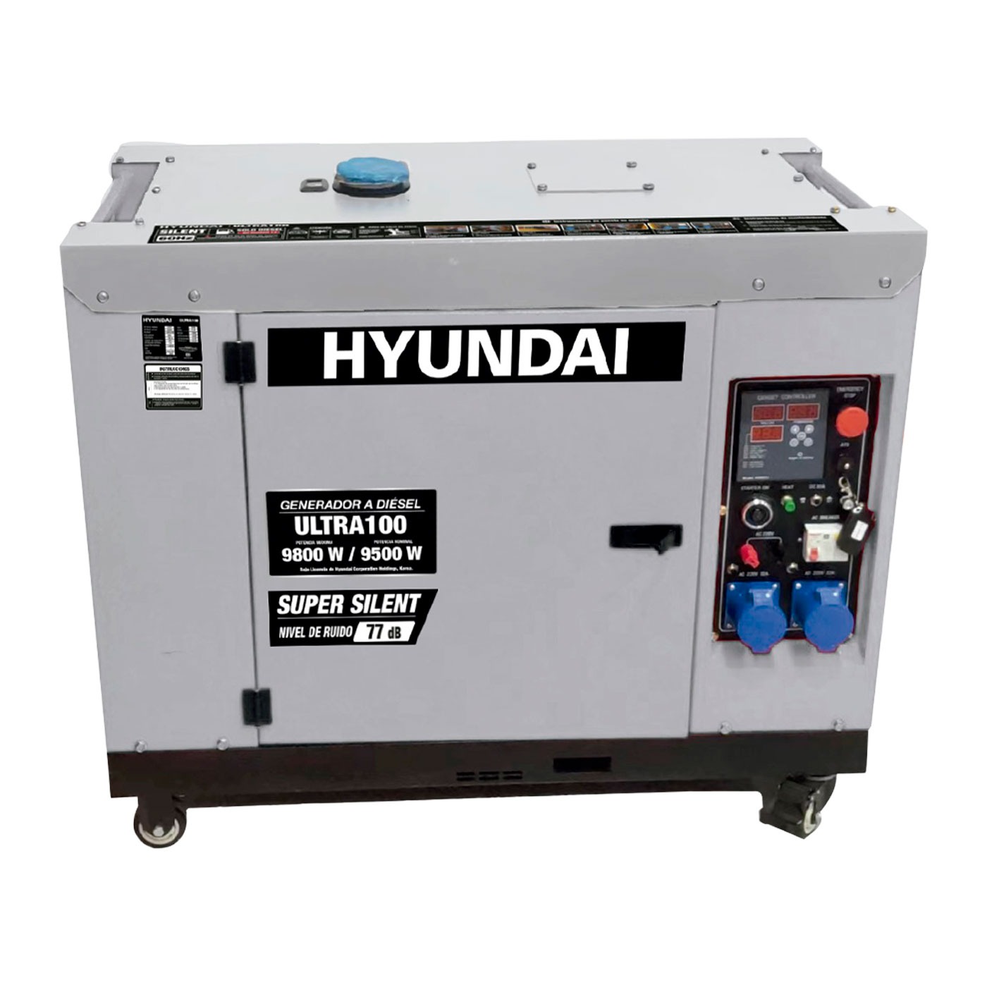 Foto 2 | Generador Silencioso Hyundai con Motor Diesel Potencia Máxima 9.8 Kw 110v/220v - Ultra100
