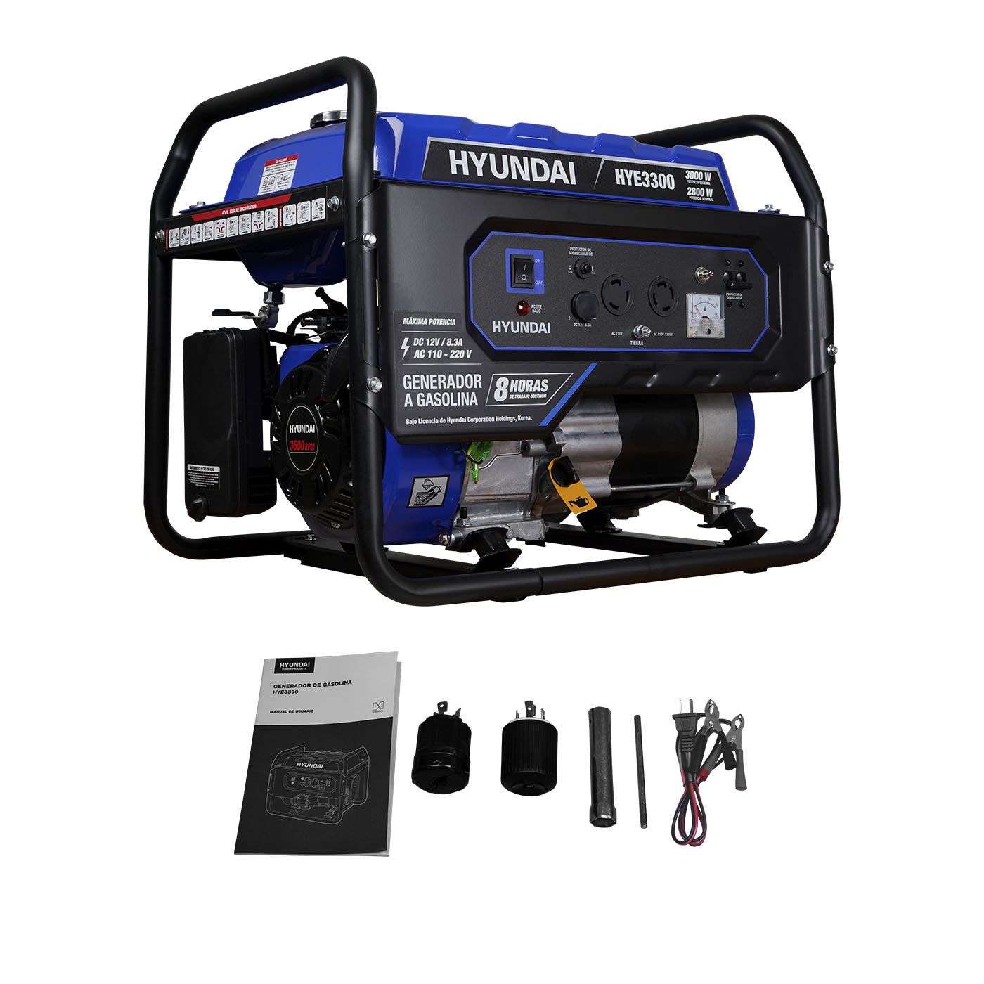 Foto 1 | Generador de Gasolina Hyundai de 3000w