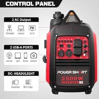 Foto 4 | Generador Inversor Portátil Powersmart 2500 W Gas 39 lb - Venta Internacional