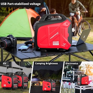 Foto 7 | Generador Inversor Portátil Powersmart 2500 W Gas 39 lb - Venta Internacional