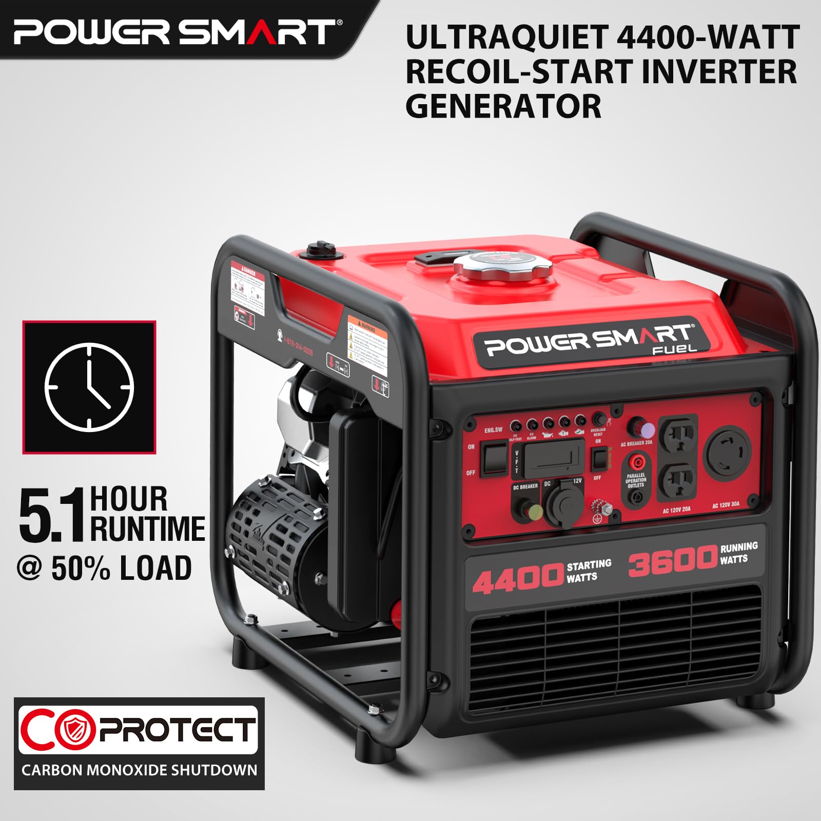 Foto 3 pulgar | Generador Portátil Powersmart 4400w Con Tecnología Inverter - Venta Internacional.