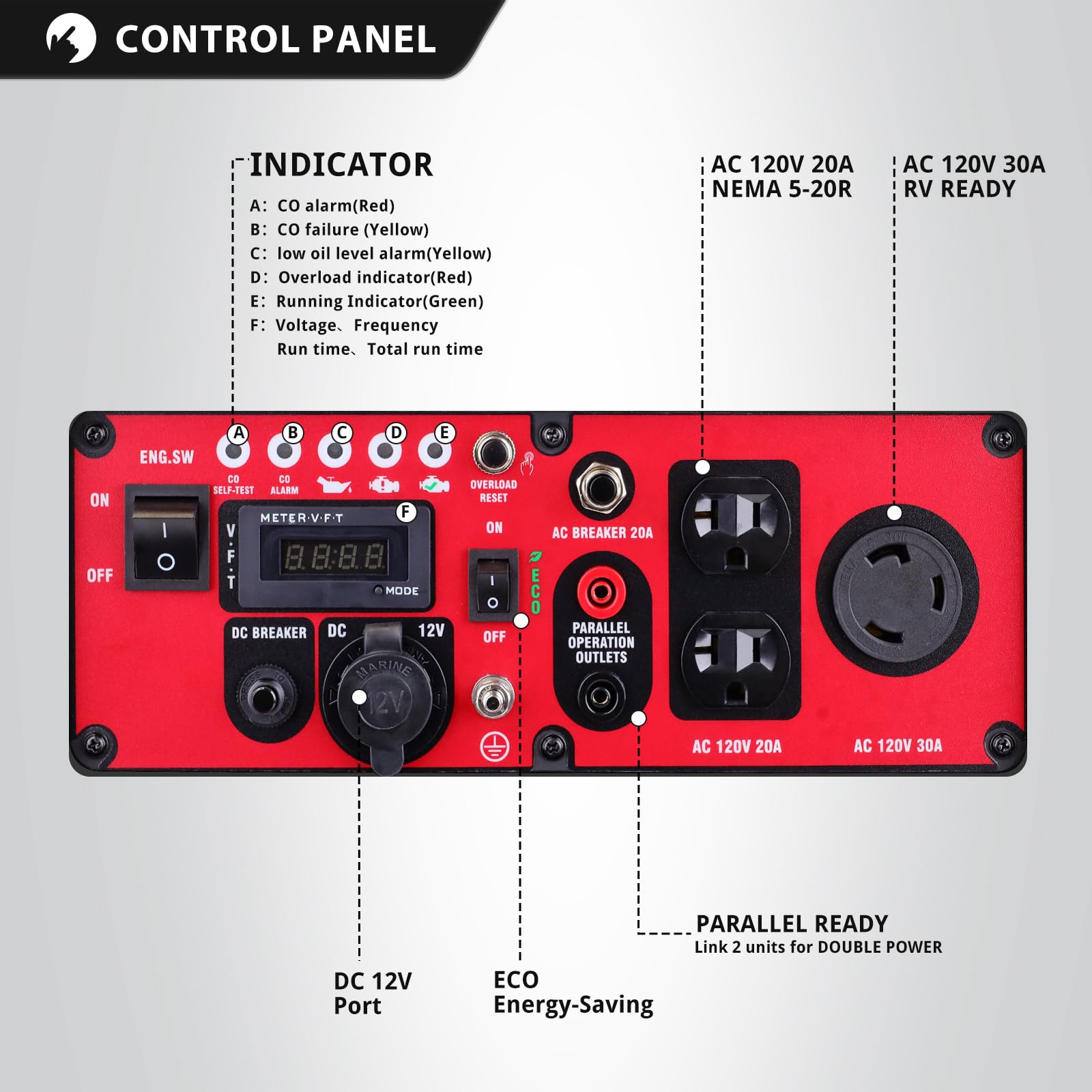 Foto 4 pulgar | Generador Portátil Powersmart 4400w Con Tecnología Inverter - Venta Internacional.