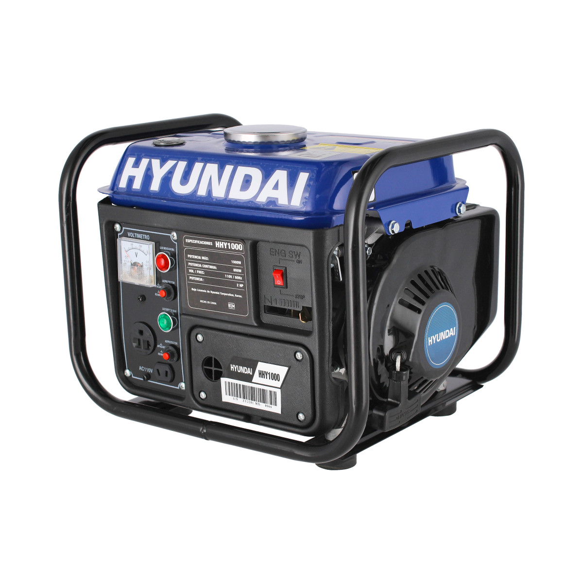 Foto 2 pulgar | Generador de Corriente Eléctrica 1000 Watts Hyundai Hhy1000