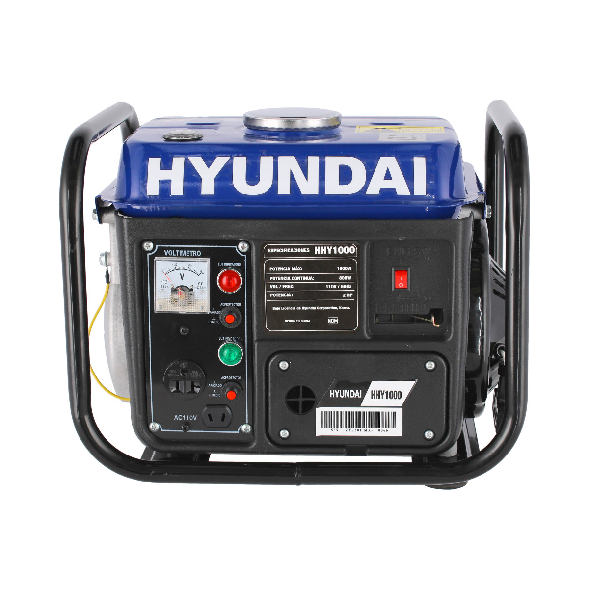 Foto 3 pulgar | Generador de Corriente Eléctrica 1000 Watts Hyundai Hhy1000