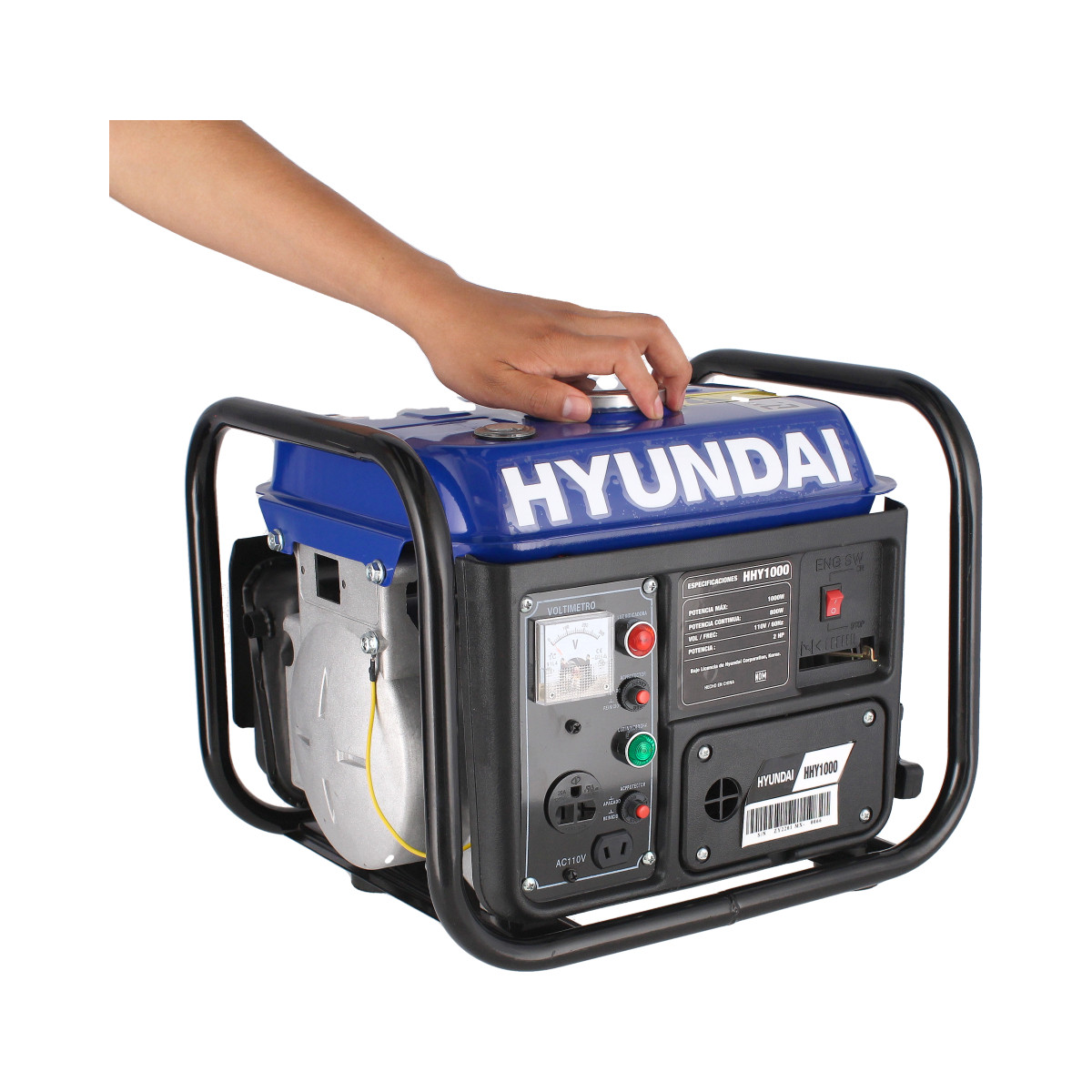 Foto 4 pulgar | Generador de Corriente Eléctrica 1000 Watts Hyundai Hhy1000