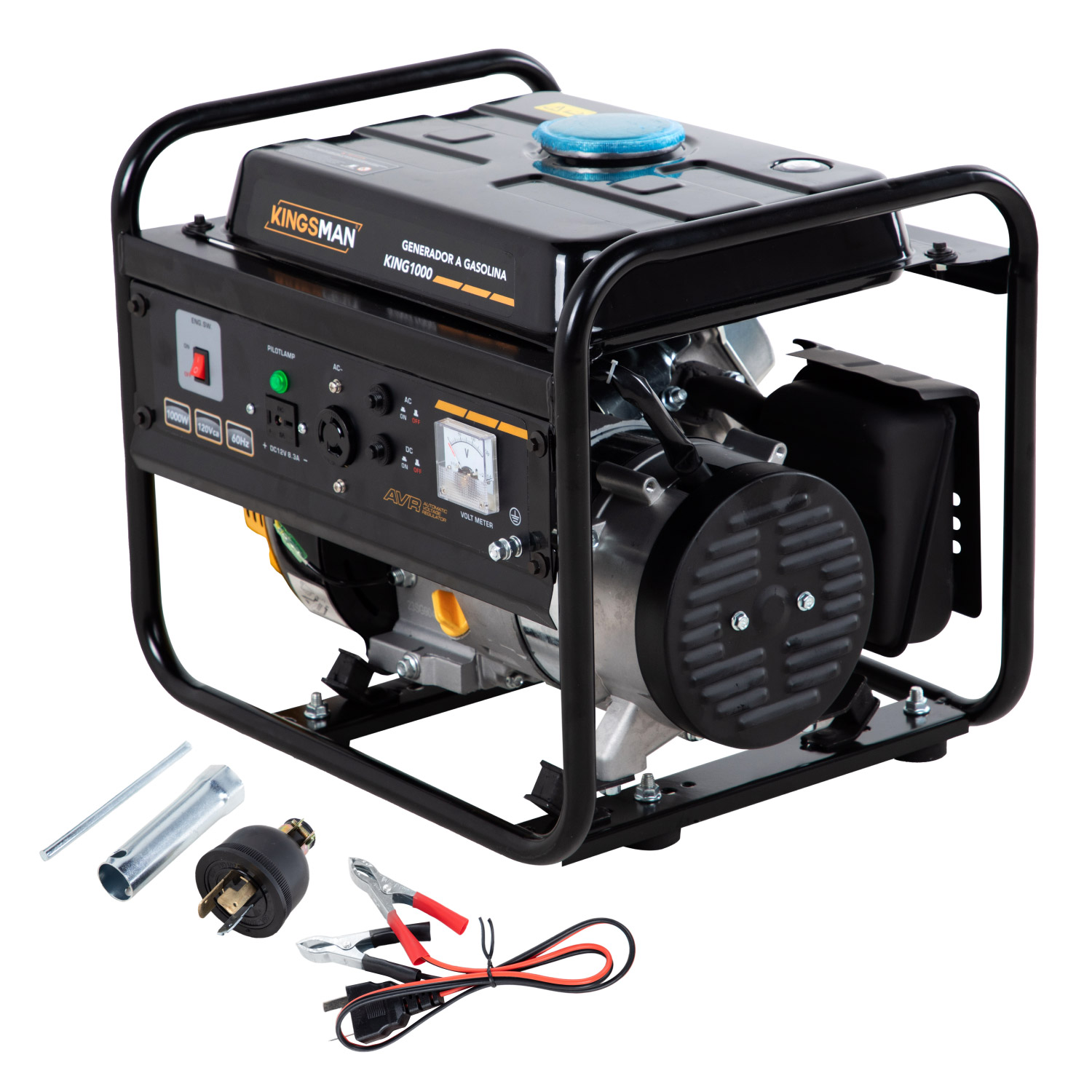 Foto 1 | Generador Portátil Kingsman KING1000 color Negro a Gasolina 110 V 2.0 HP Corriente Eléctrica
