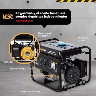 Foto 2 | Generador Portátil Kingsman KING1000 color Negro a Gasolina 110 V 2.0 HP Corriente Eléctrica