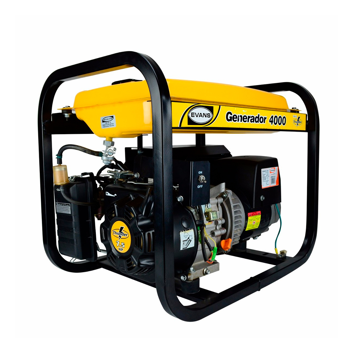 Foto 1 | Generador Monofásico 120v 7.5 Hp 4.0kva/40 Evans G40mg0750th color Amarillo