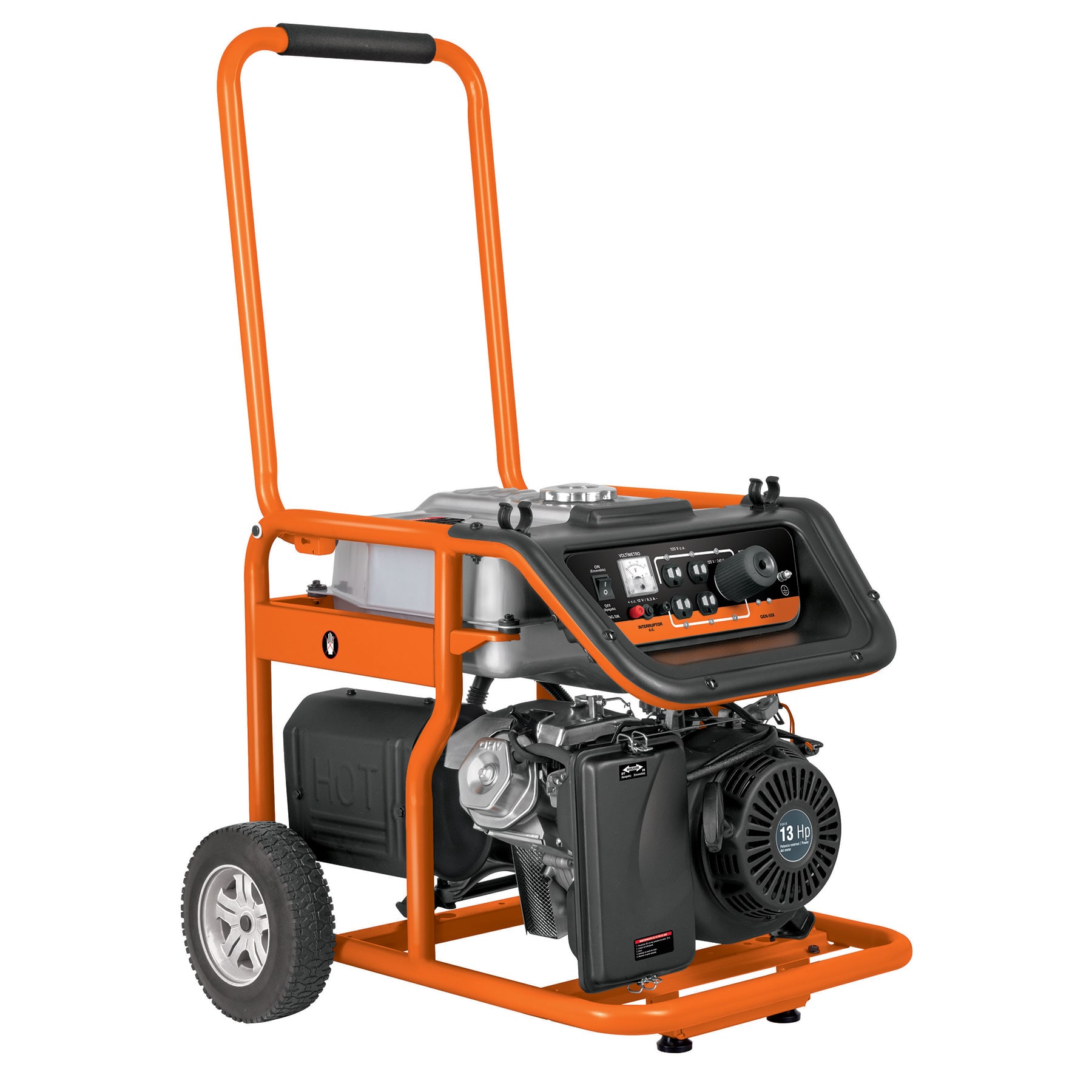 Generador Portátil Truper color Negro 5.5 KW Motor a Gasolina