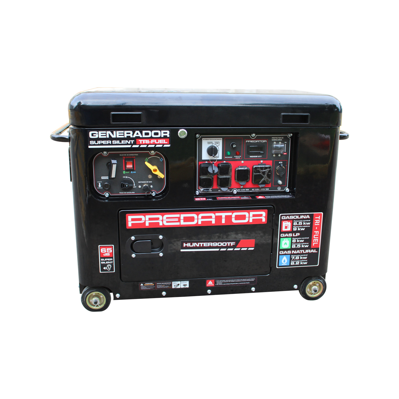 Foto 2 | Generador Trifuel Silencioso Predator Gasolina/gas Lp/gas Natural 9kw 110v/220v 60hz - Hunter900tf