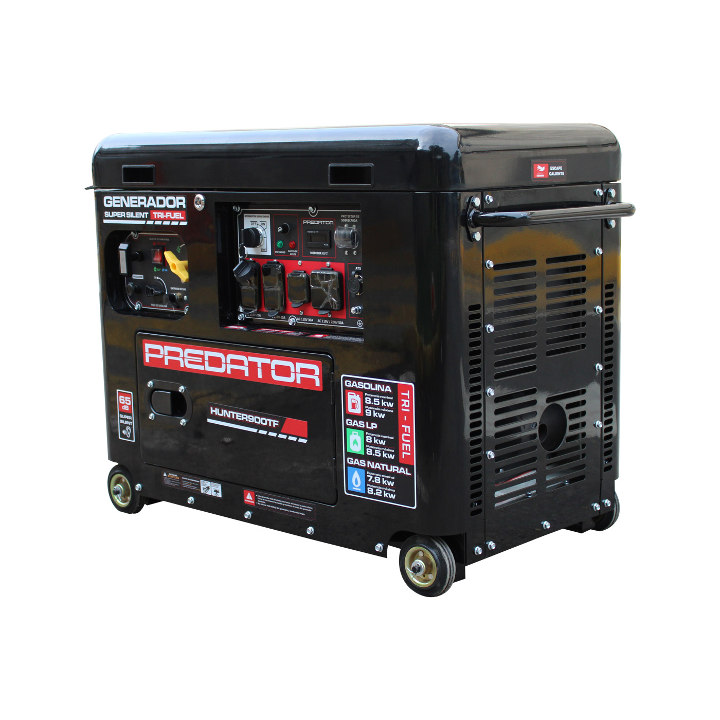 Foto 4 pulgar | Generador Trifuel Silencioso Predator Gasolina/gas Lp/gas Natural 9kw 110v/220v 60hz - Hunter900tf