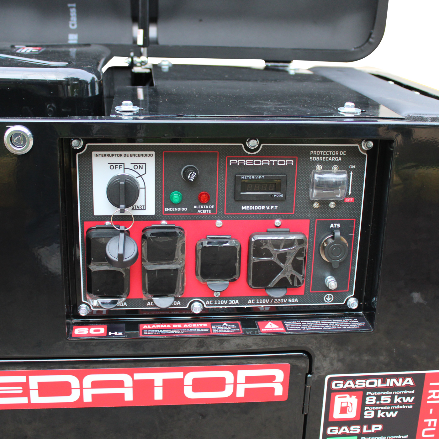 Foto 7 | Generador Trifuel Silencioso Predator Gasolina/gas Lp/gas Natural 9kw 110v/220v 60hz - Hunter900tf