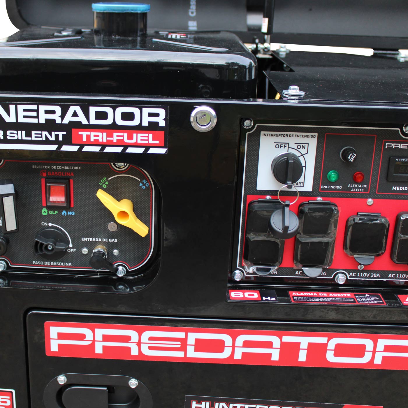 Foto 9 pulgar | Generador Trifuel Silencioso Predator Gasolina/gas Lp/gas Natural 9kw 110v/220v 60hz - Hunter900tf