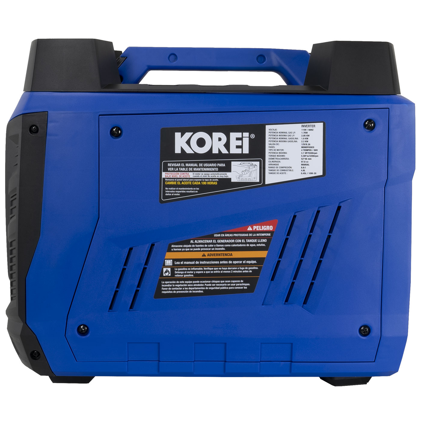 Foto 7 | Generador Profesional Dual Fuel Inverter Korei Gasolina/Gas LP 3.7 HP 110v/60hz - Dual2300