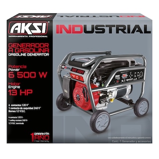 Foto 4 | Generador Electrico Aksi Portatil a Gasolina 13 Hp 6500 W Industrial
