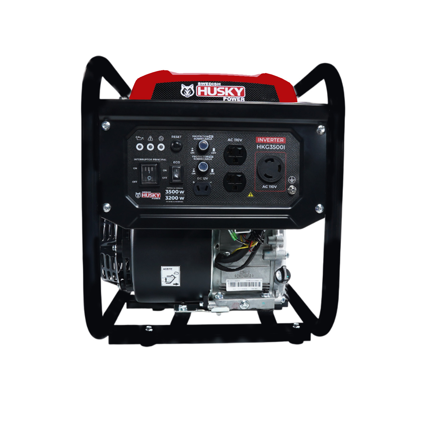 Foto 1 | Generador Inverter Swedish Husky Power Portátil A Gasolina 3.5 Kw 7 Hp - Hkg3500i
