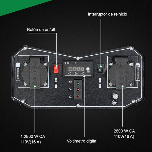 Foto 3 | Generador Inverter Stanew 3kva Thunder Motor Gasolina 7.5hp